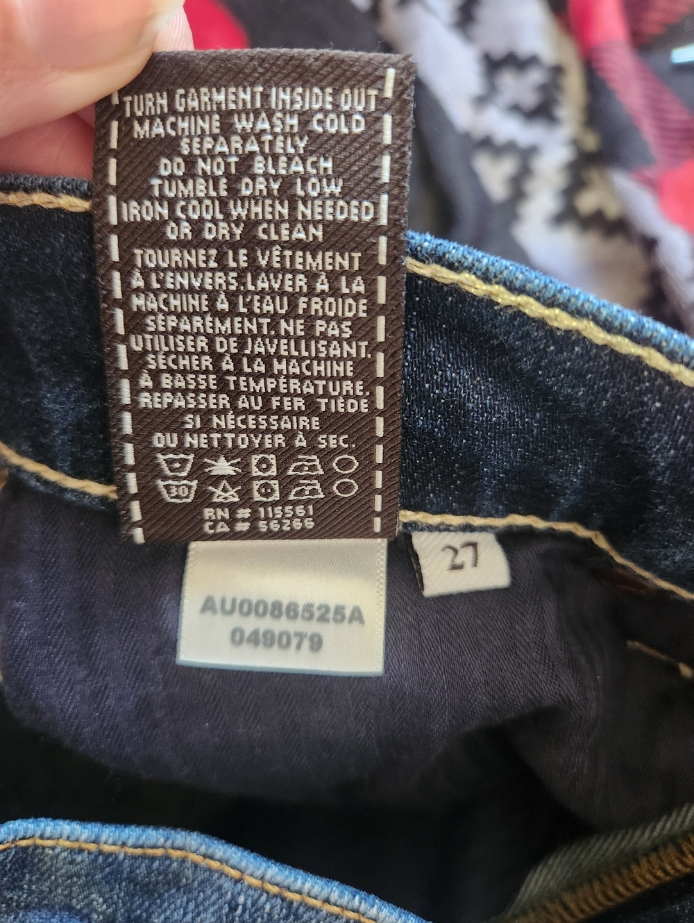 NWT 7 For All Mankind Josefina Skinny Boyfriend Jeans Mid Rise Made In USA Sz 27 - Picture 7 of 10